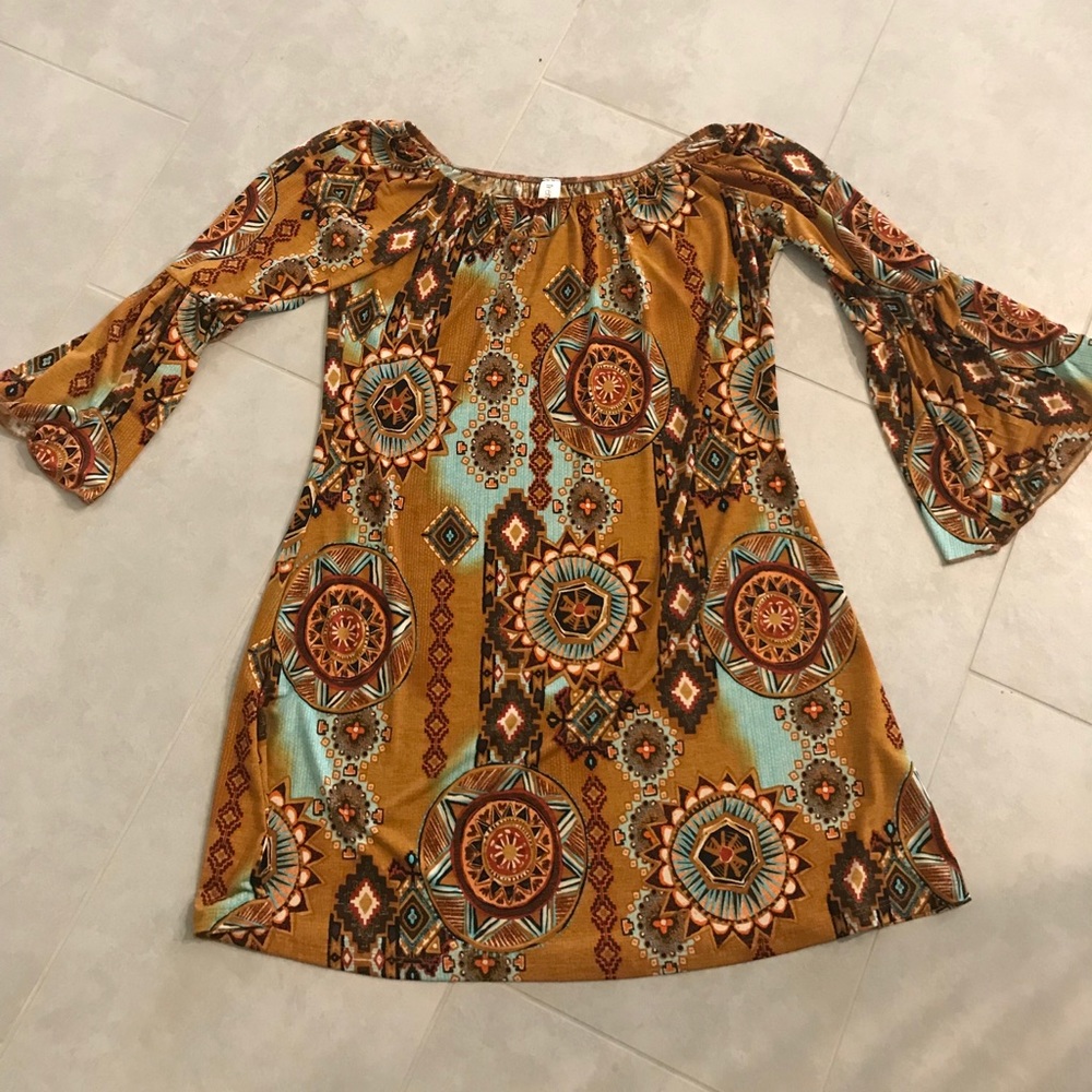 Cute country off the shoulder dress